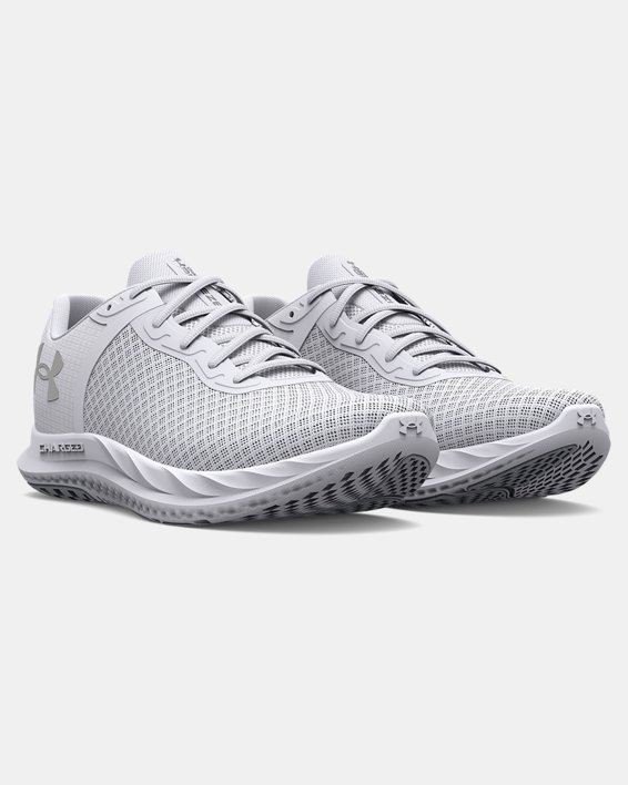 Women's UA Charged Breeze Running Shoes in White image number 3
